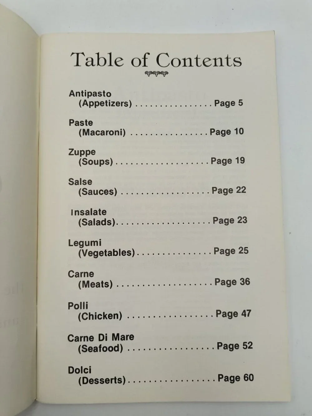 Italian Festival Cookbook Louisville Summer Of 1974 Vintage Recipe Booklet